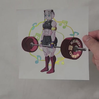 Jigglybuff - Pokemon Gym Fitness Sticker