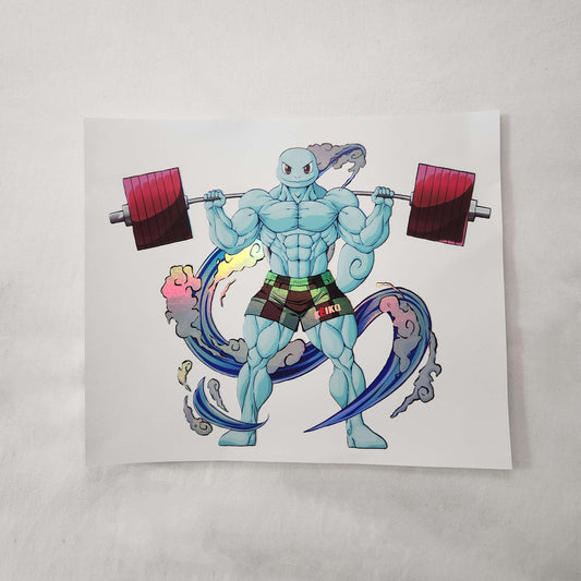 Squattle - Pokemon Gym Workout Sticker